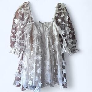 women's XS Nwt windsor flower dress brand White‎ Floral